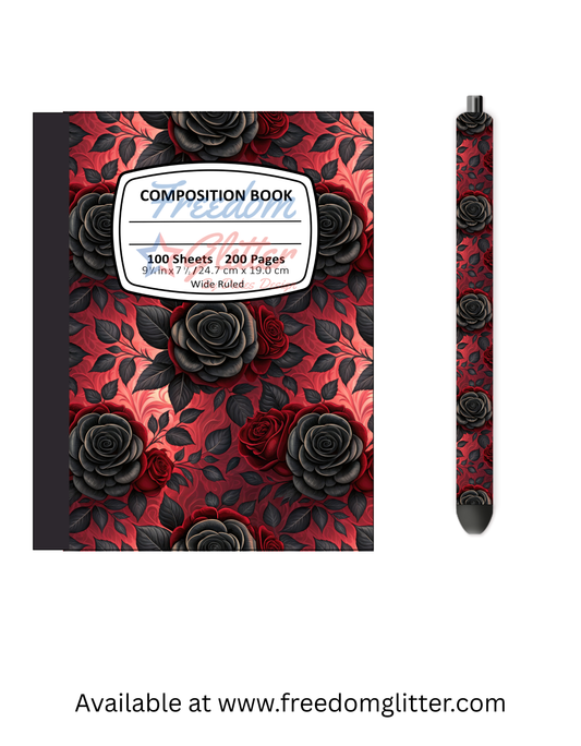 Gothic Floral 3 Notebook Cover