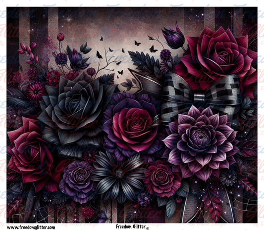 Gothic Roses & Bows (Printed Vinyl)