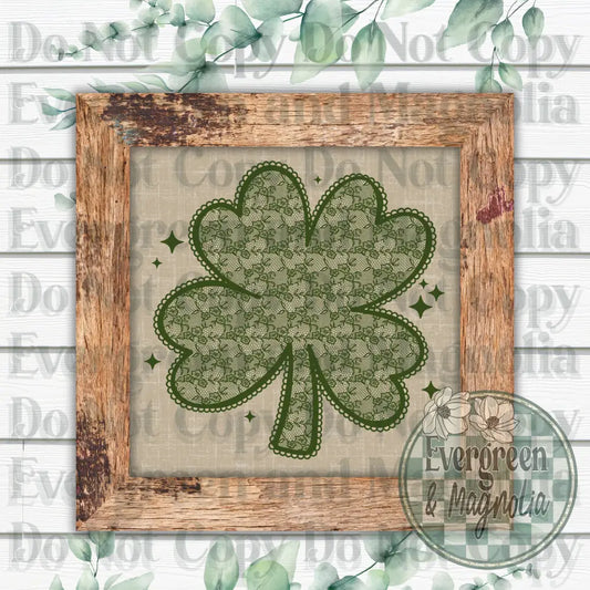 Green Lace Shamrock