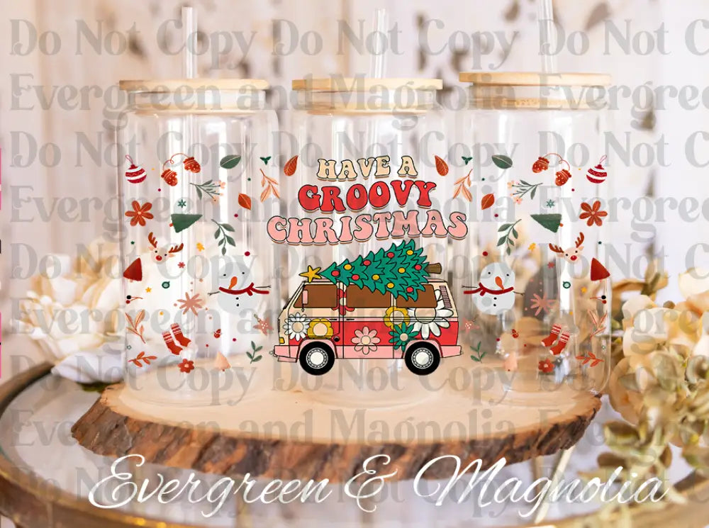Groovy christmas van