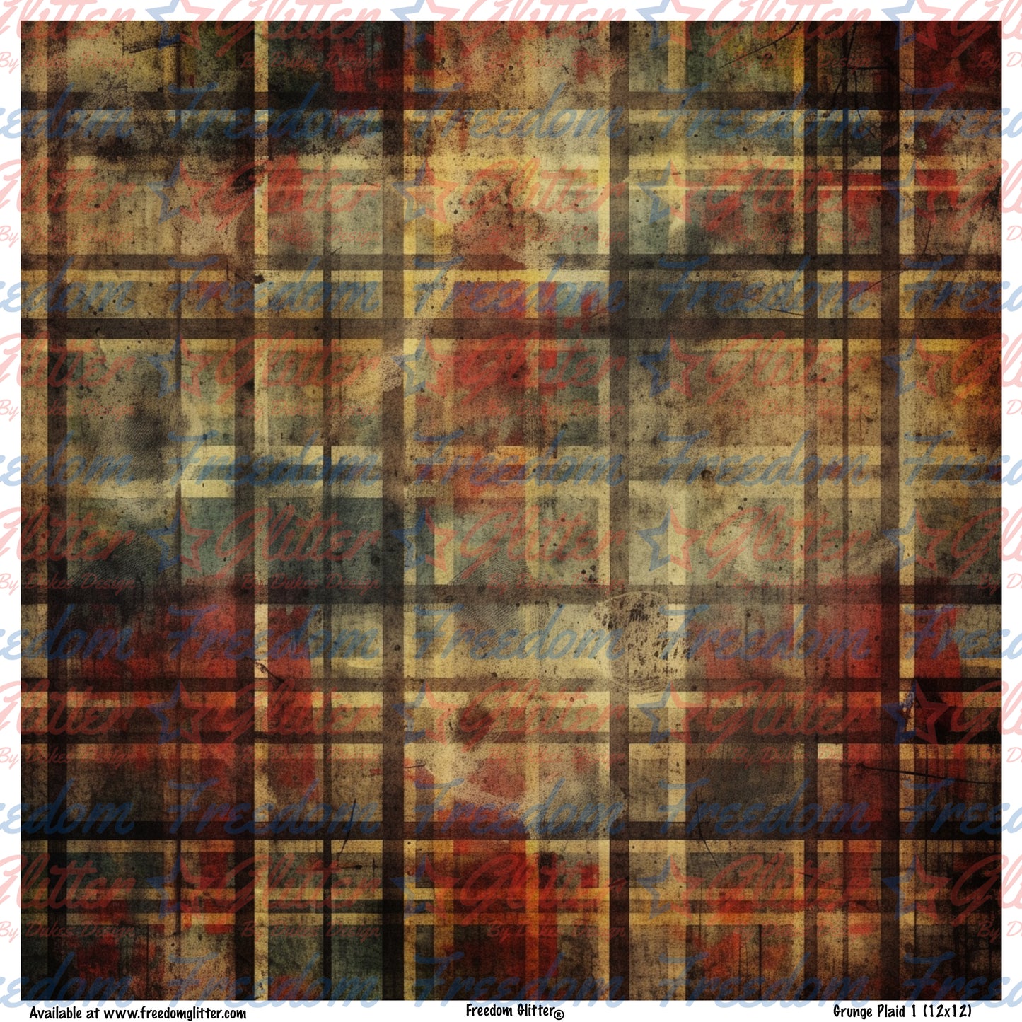 Grunge Plaid 1 (Printed Vinyl)