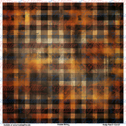 Grunge Plaid 5 (Printed Vinyl)