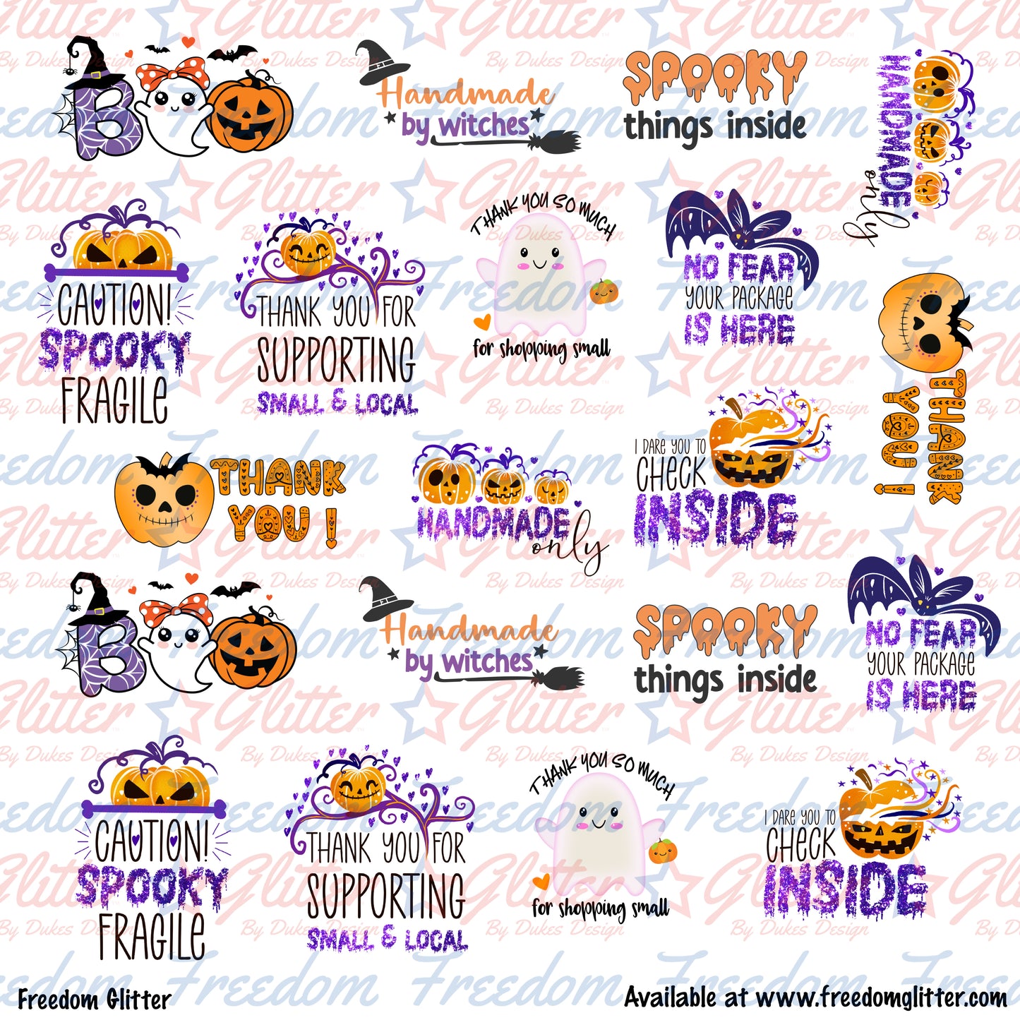 Halloween Packaging Stickers