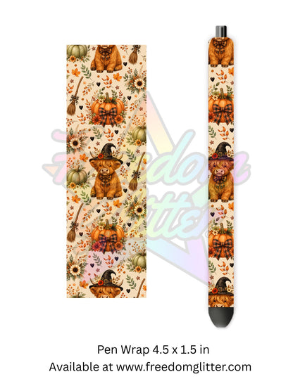 Halloween Highland Cutie (Printed Vinyl)