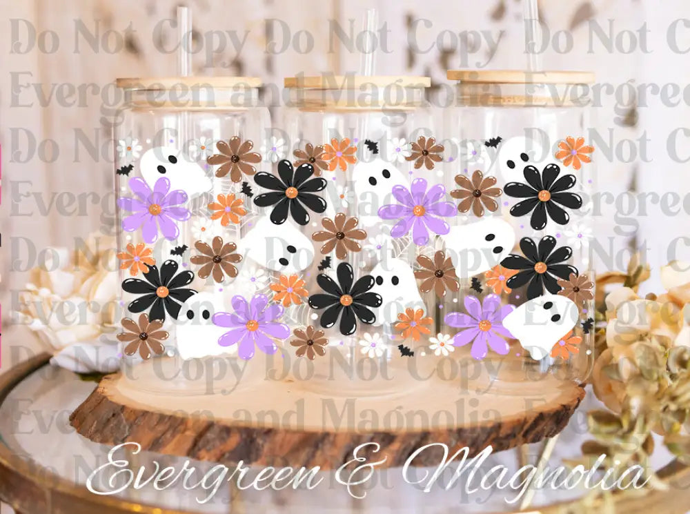 Halloweenfloralghostwrap