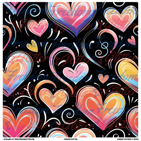 Hand-Drawn Hearts 3 (Printed Vinyl)