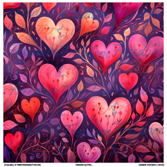 Hearts & Floral 2 (Printed Vinyl)