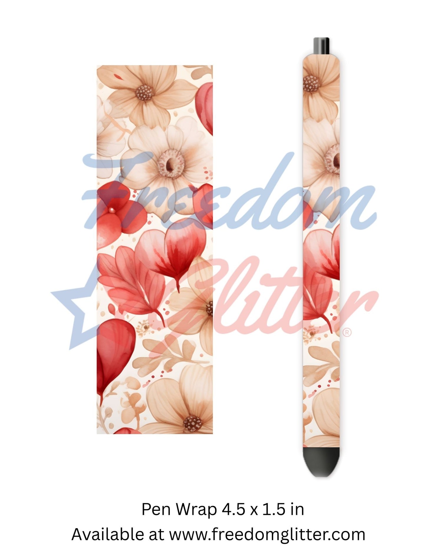 Hearts & Floral 4 (Printed Vinyl)
