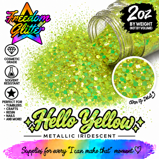 Hello Yellow (Metallic/Iridescent Glitter)