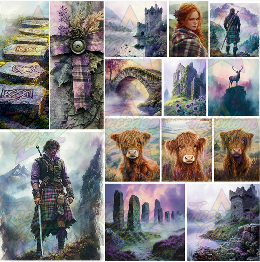 Mixed Image Sheet - Highland 1 (Printed Vinyl)