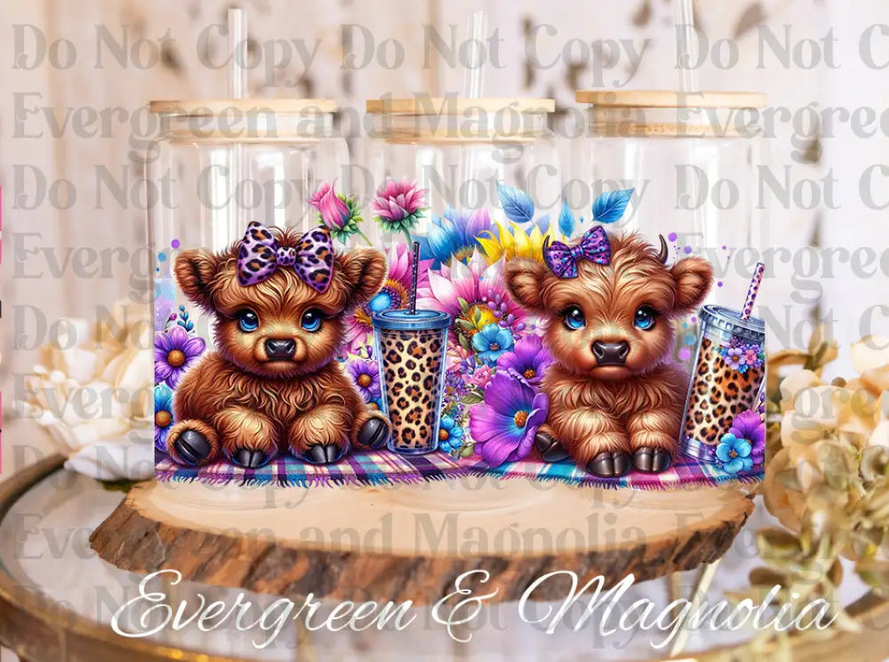 Highland Cow Florals (6)