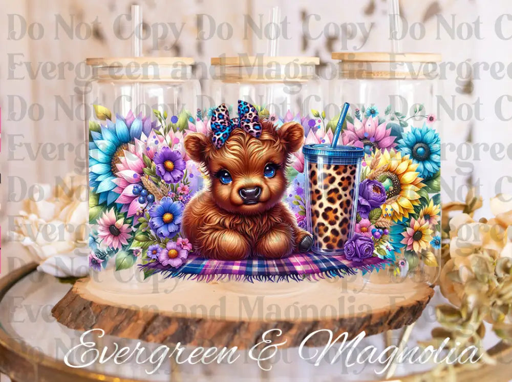 Highland Cow Florals (7)