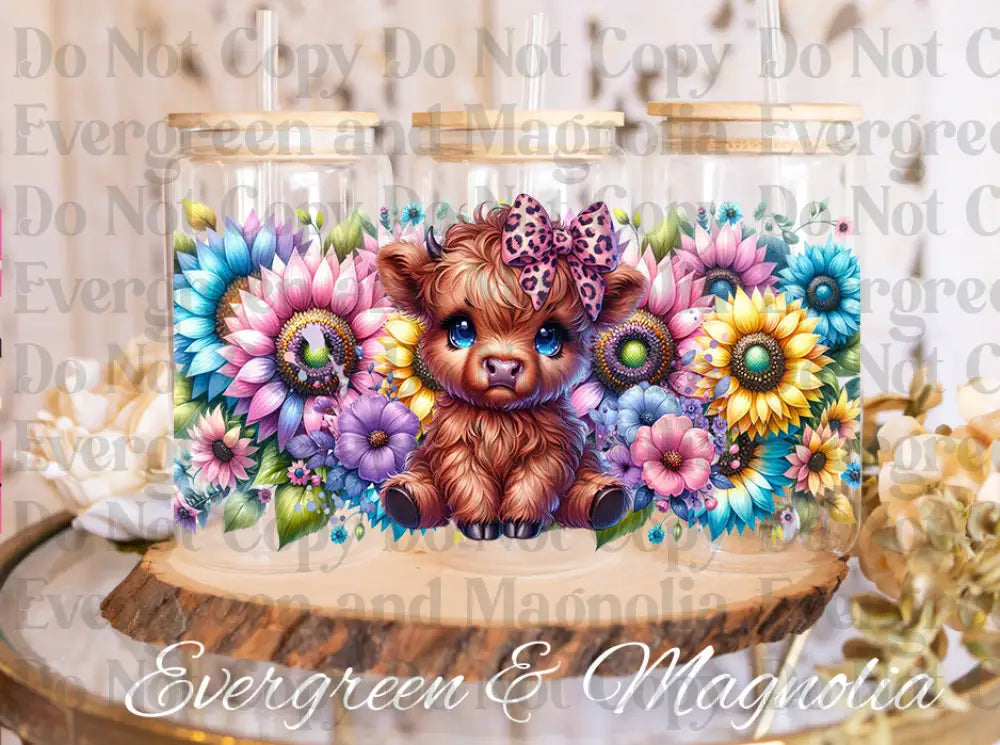 Highland Cow Florals (8)