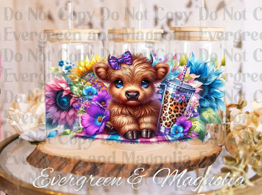 Highland Cow Florals (9)