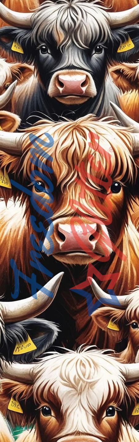 Highland Cows 1 Pen Wrap (Vinyl)