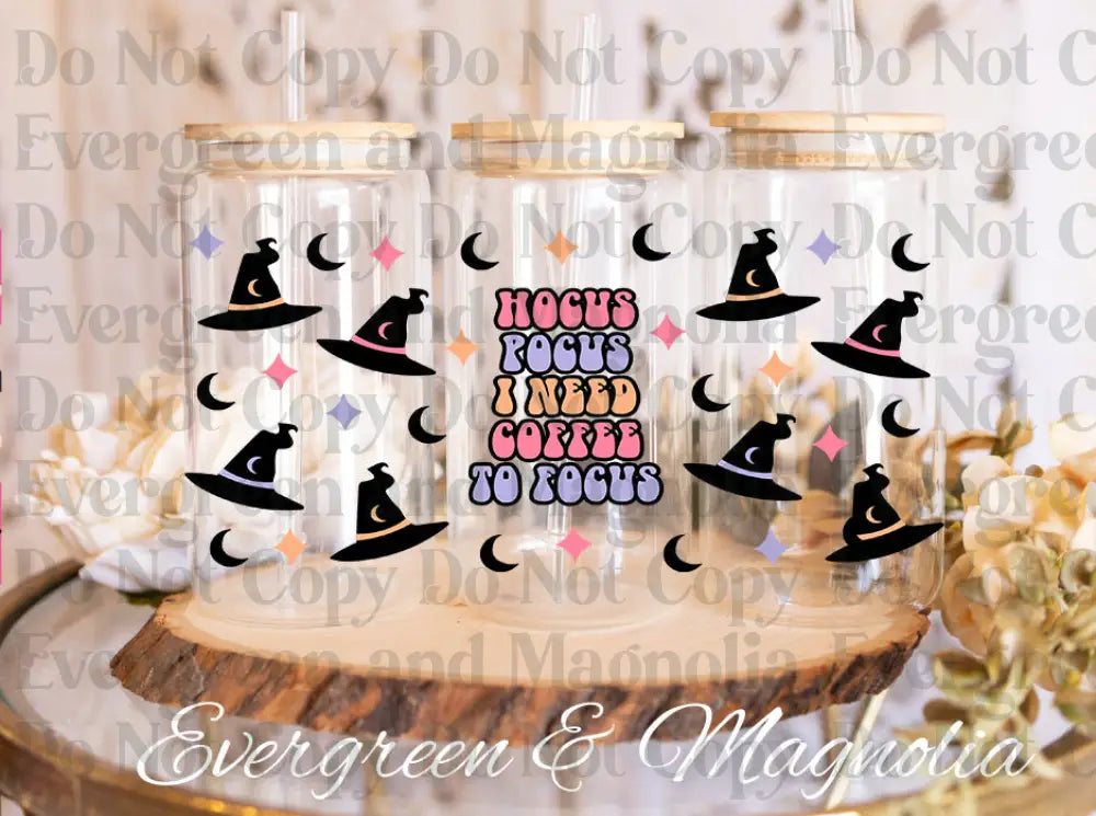 HocusPocusINeedCoffeeFocusBLACK HATS