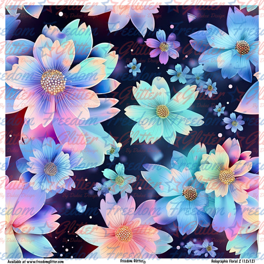 Holographic Floral 2