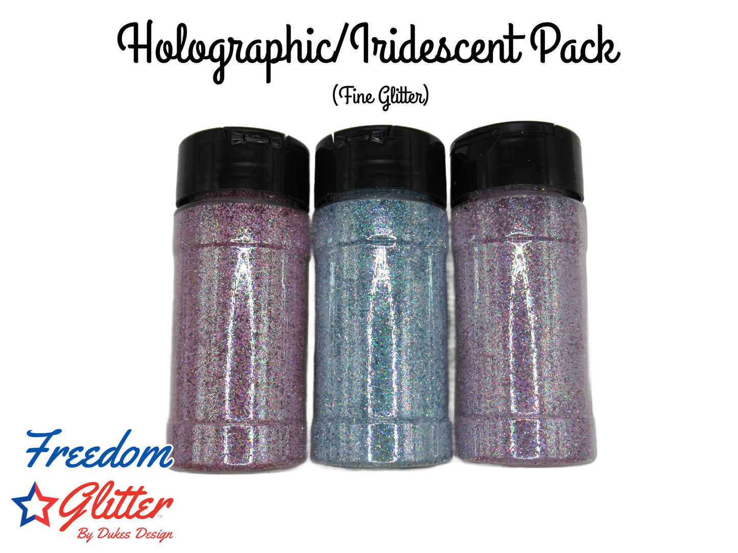 Iridescent Holographic Pack (Fine Glitter)