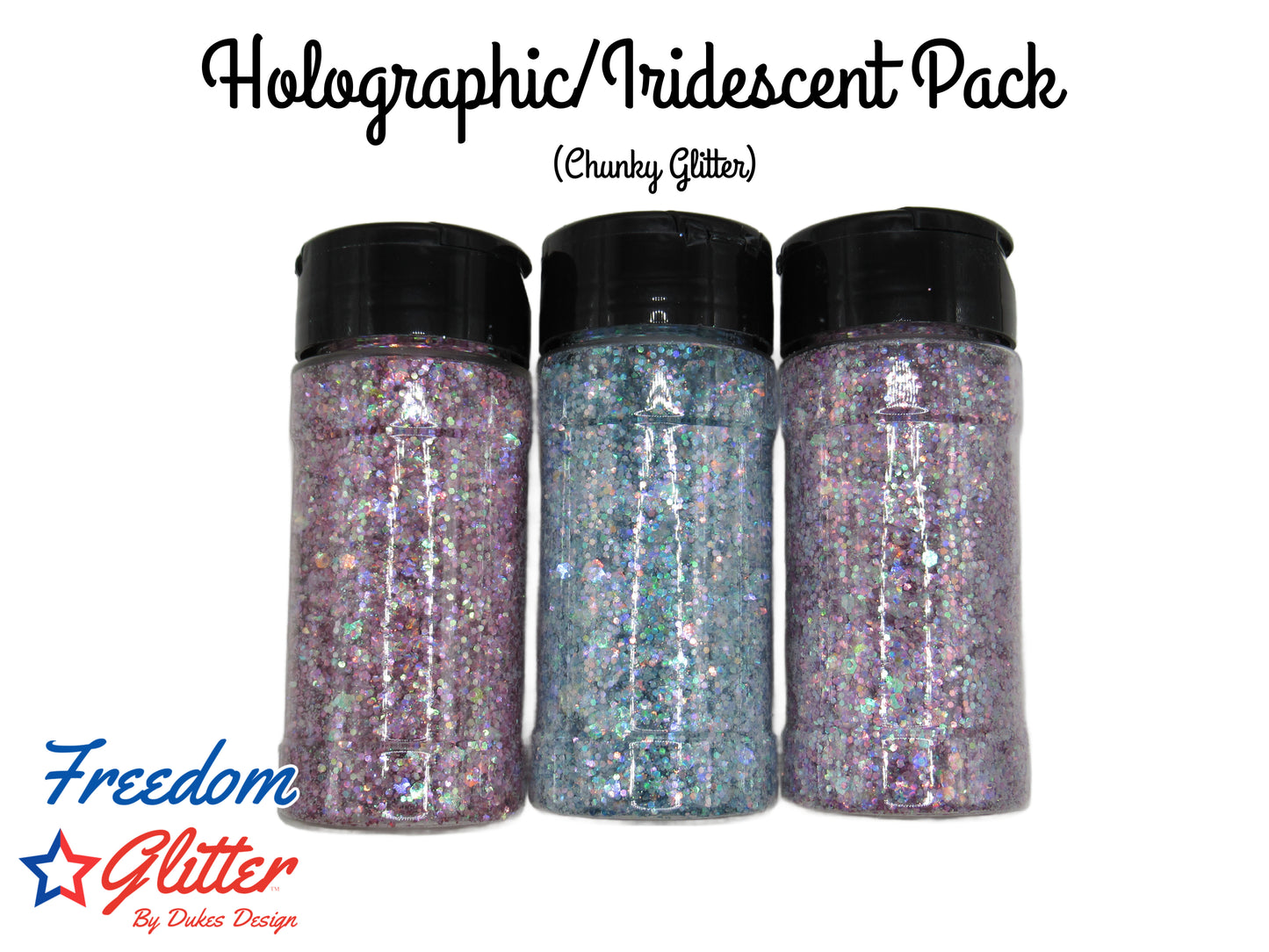 Iridescent Holographic Pack (Chunky Glitter)