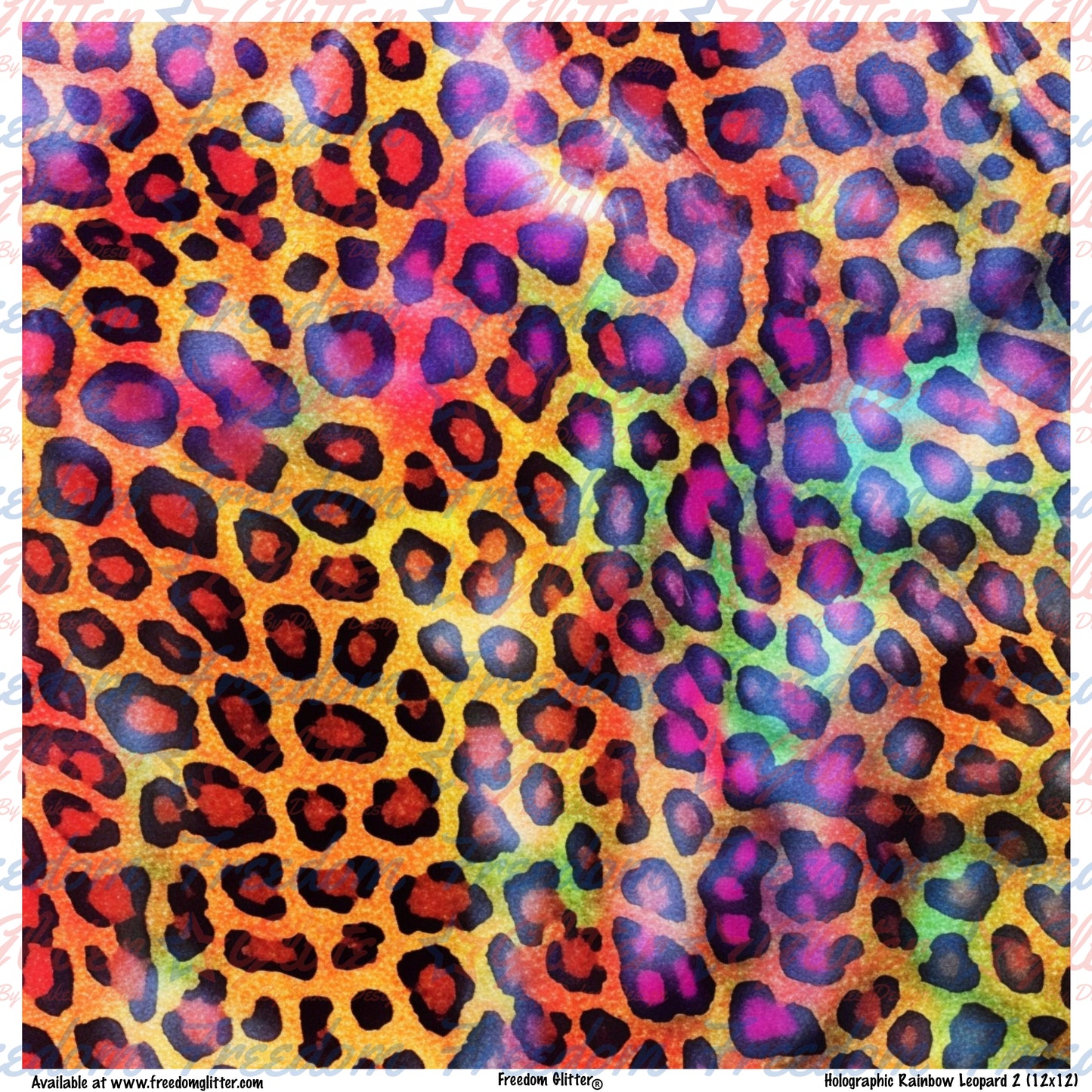 Holographic Leopard Print 2 (Printed Vinyl)