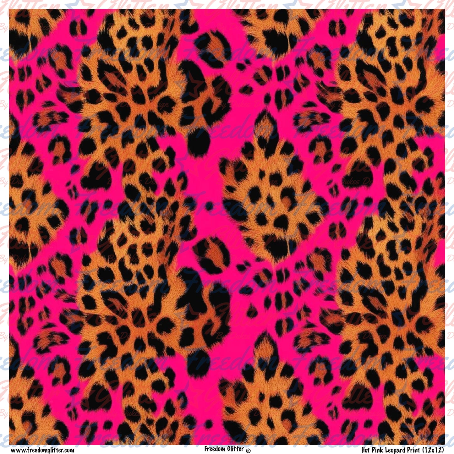 Hot Pink Leopard Print (Printed Vinyl)