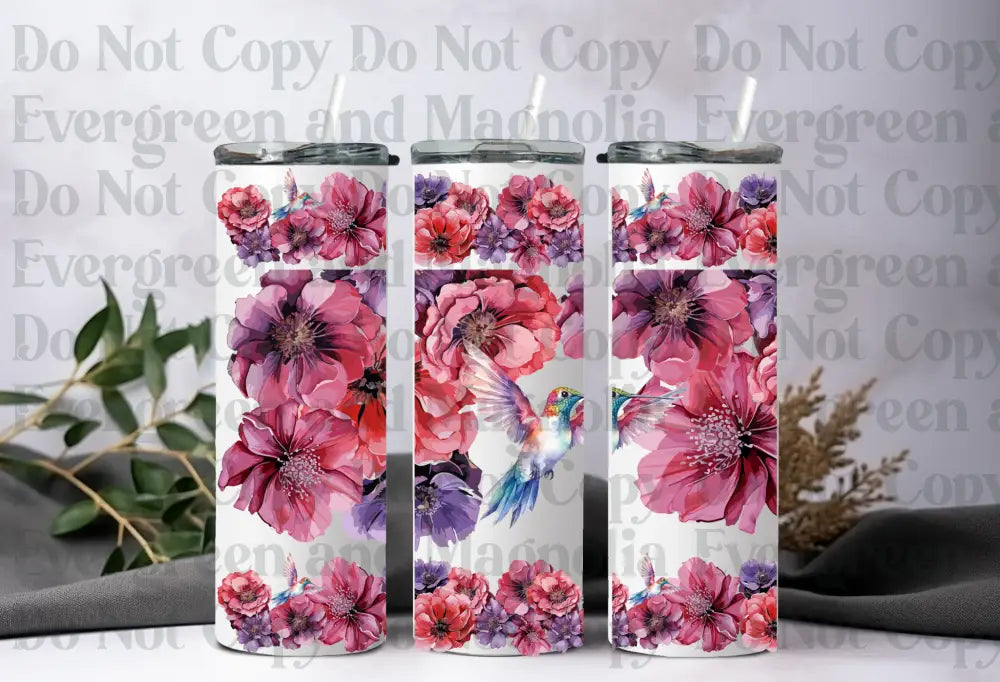 Hummingbird floral 1