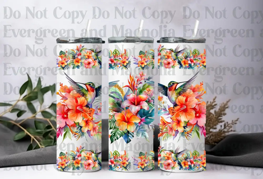 Hummingbird floral 2