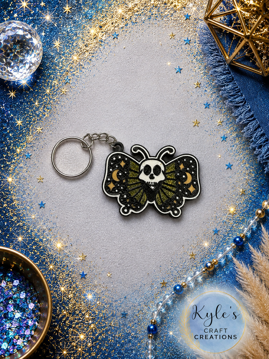 Butterfly Skull soda can opener