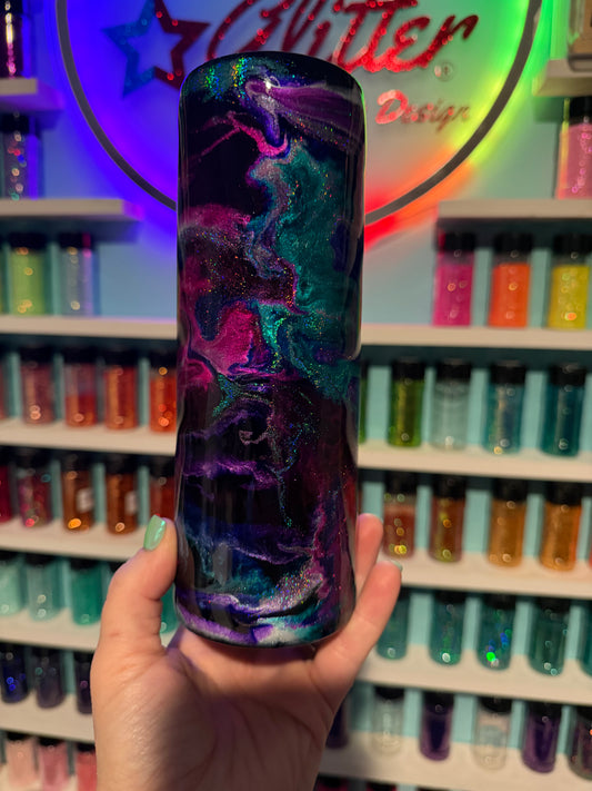 20oz Skinny Duo Hydro Ink Swirl Tumbler