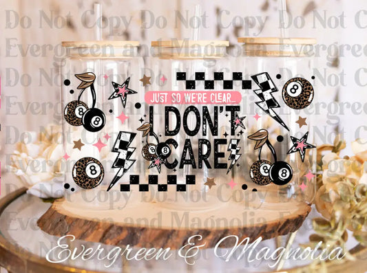 I dont care 25