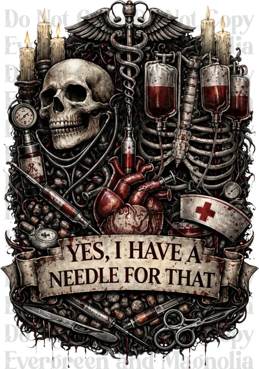 gothic nurse I have a needle for that