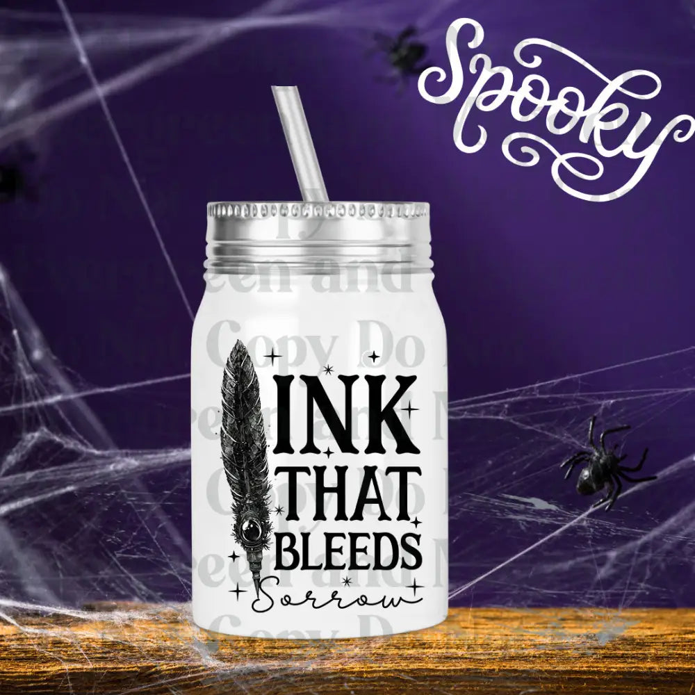 Ink that bleeds sorrow