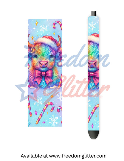 Iridescent Highland Cow (Printed Vinyl)