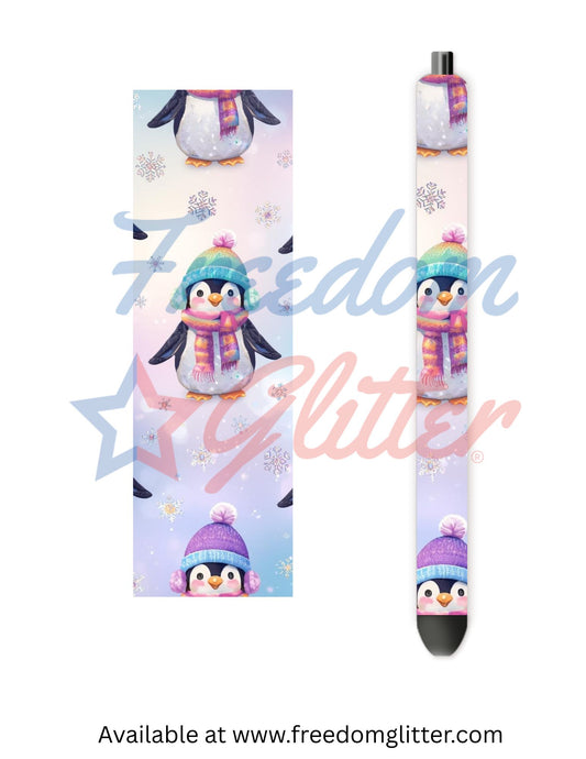 Iridescent Penguins (Printed Vinyl)