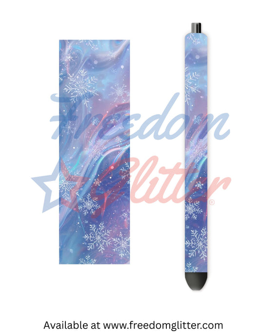 Iridescent Snowflakes (Printed Vinyl)