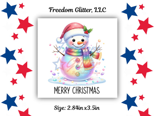 Iridescent Snowman Decal (UVDTF)