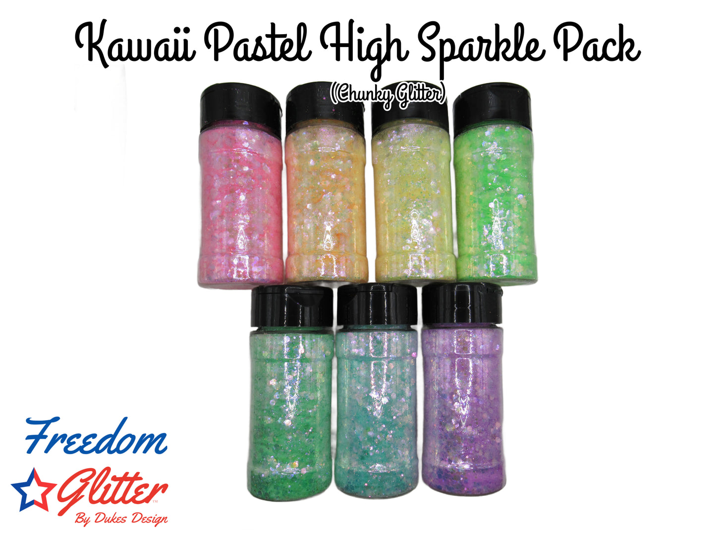 Kawaii Pastel High Sparkle Pack (Chunky Glitter)