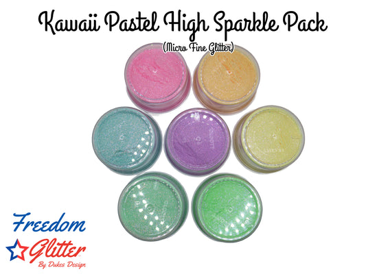 Kawaii Pastel High Sparkle Pack (Micro Fine Glitter)