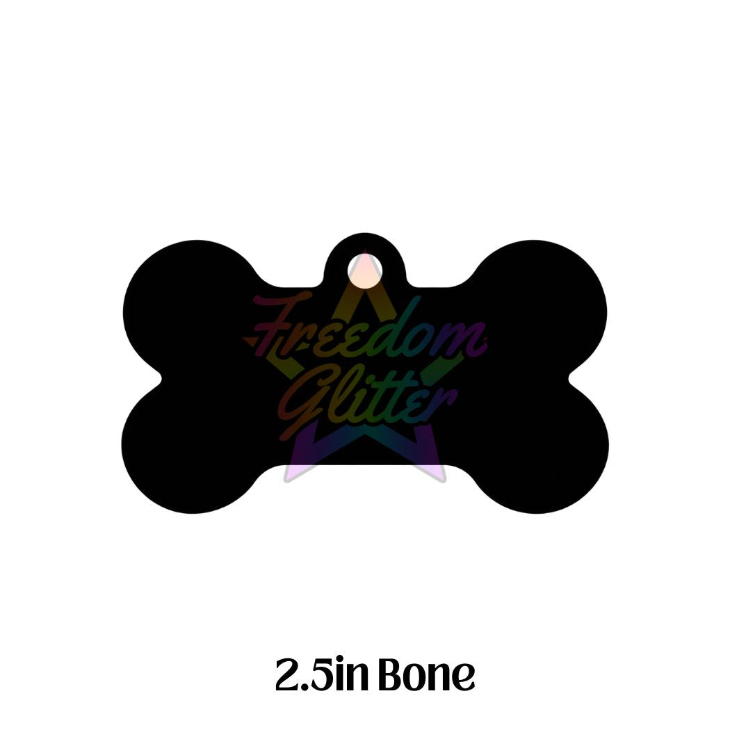 2.5in Dog Bone Keychain Acrylic Blank –  Clear Acrylic
