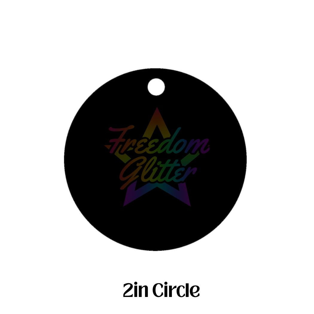 2in Circle Keychain Acrylic Blank –  Clear Acrylic