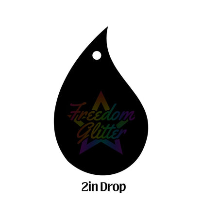 2in Drop Shape Keychain Acrylic Blank –  Clear Acrylic