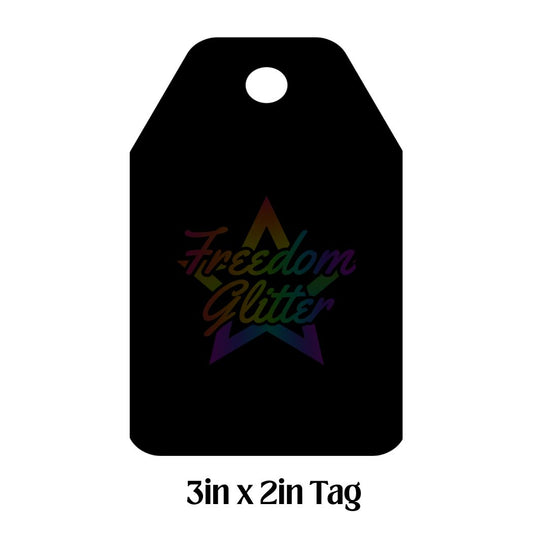3x2in Tag Keychain Acrylic Blank –  Clear Acrylic