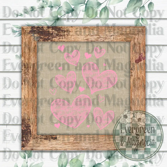 Lace Hearts (Pink)