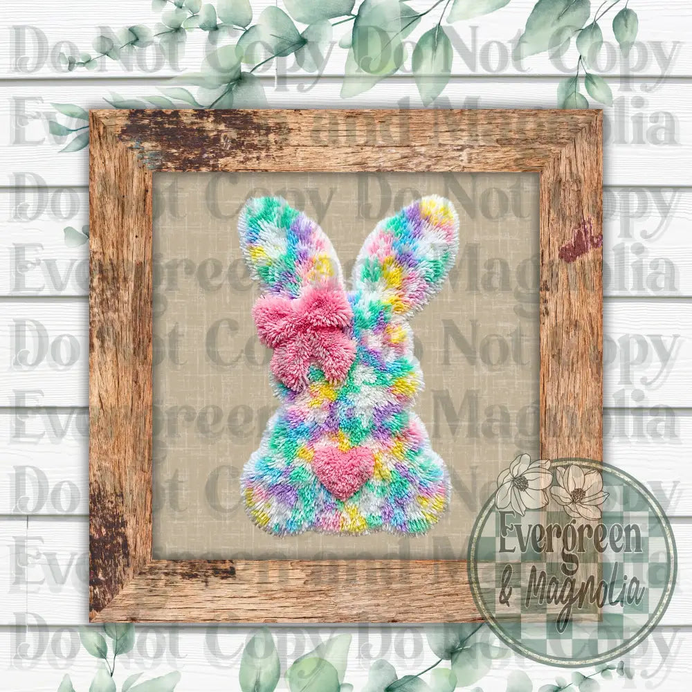 Latch hook easter bunny 1