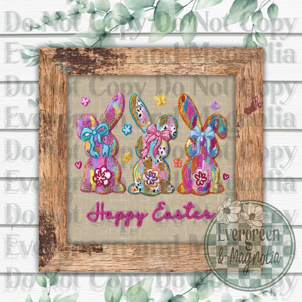Latch Hook Happy Easter