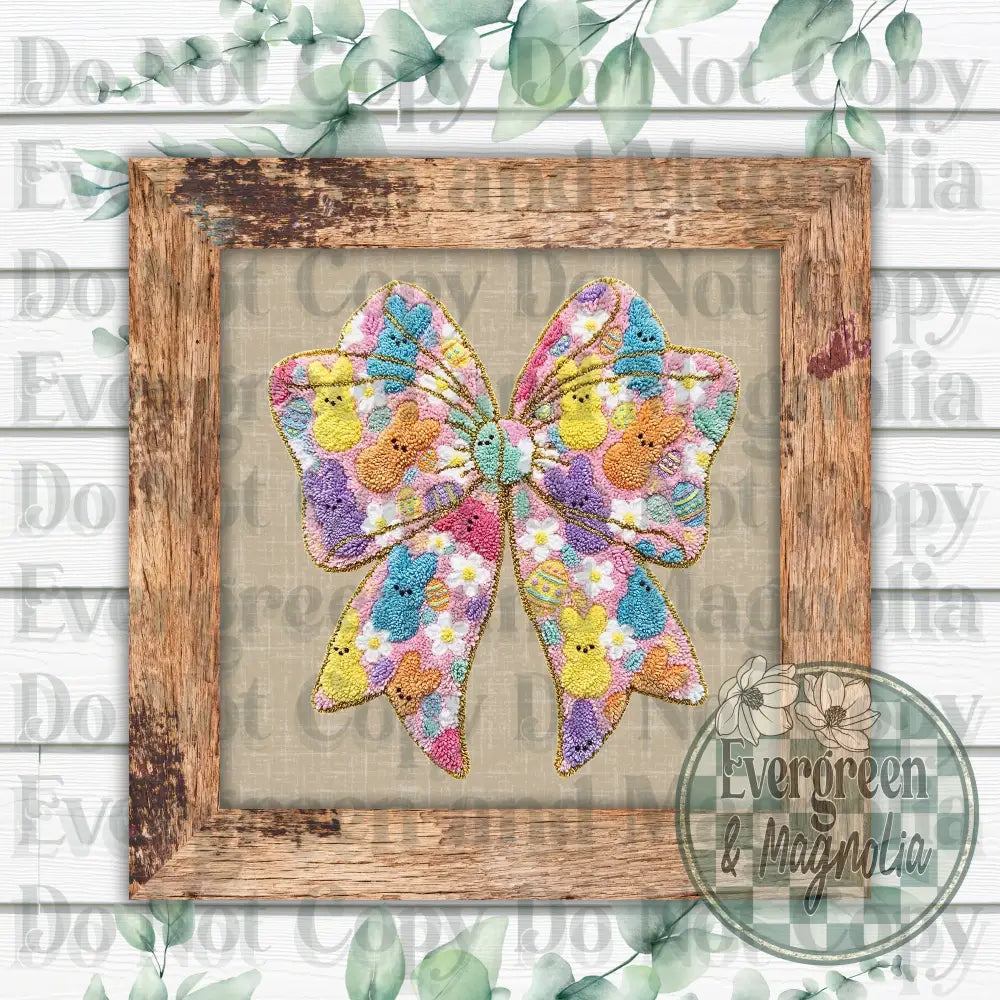 Latch Hook Easter Bow