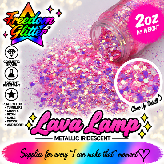 Lava Lamp (Metallic/Iridescent Glitter)