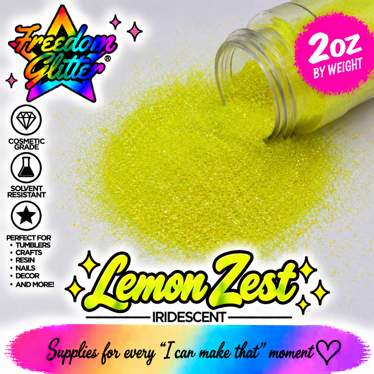 Lemon Zest (Iridescent Glitter)