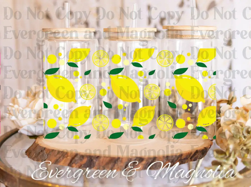 Lemons with leaves