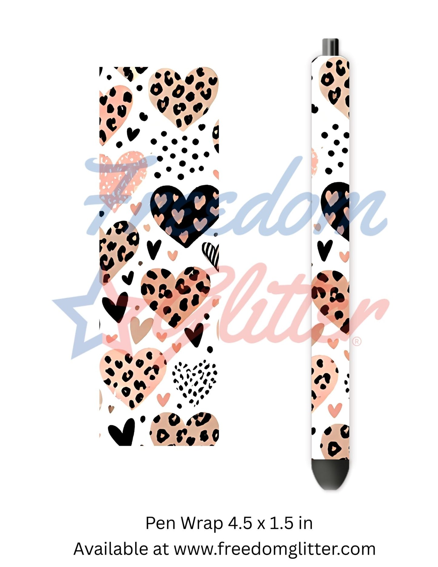 Leopard Hearts 1 (Printed Vinyl)